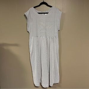 Anthropologie Maeve striped midi dress size large